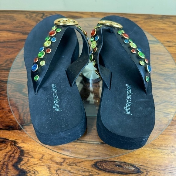 Jeffrey Campbell Iconics Flip Flop in black multi - Picture 10 of 15